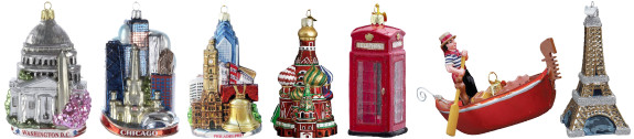 Christmas ornaments from around the world